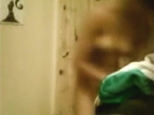 Voyeur Tapes A Busty Girl Naked In The Bathroom