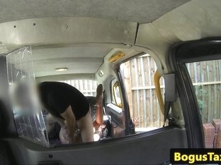 Facialized British Taxi Sweetie Railed By Cabbie