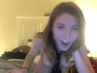 Babe toying on web camera