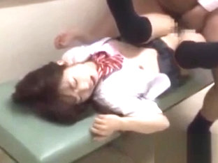 Japanese Schoolgirl Fucked By Teacher In The Corridor Bench School