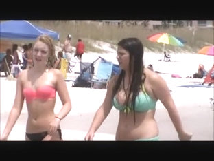 sexy teen with huge tits beach spy 39