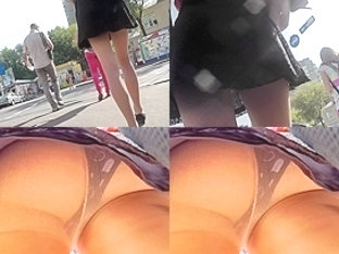 Upskirts Demonstrated By Young Lady With Athletic Body