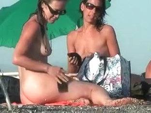 Two Hot Women Spied On A Beach