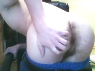 German beautiful boy show his big ass on doggy style