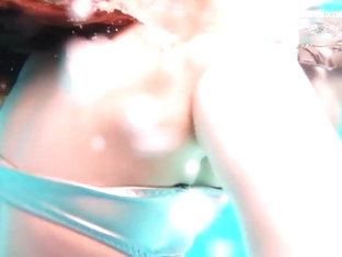 Avenna With Nina Mohnatka And Marketa Swimming In The Pool