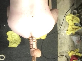 Gigantic Dildo Deep in My Ass