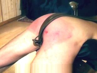 Spanked hard for loosing