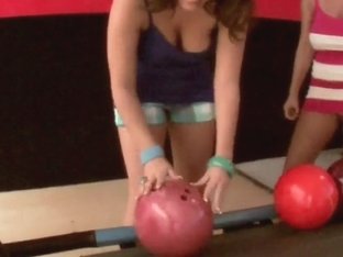 Jessica Moore And Her Girlfriend Playing Bowling