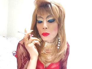 sissy niclo sexy makeup after masturbation sex3