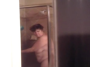 Mature Fat Wife Caught In Shower