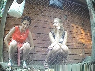 Hidden Camera Catches Two Hot Chicks Pissing