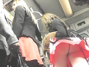 Blond Upskirt Cutie In Subway