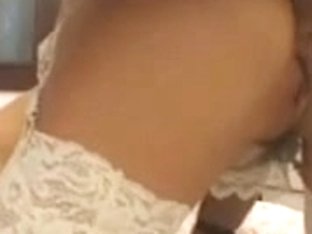 A skinny MILF with a tight pussy in a threesome video