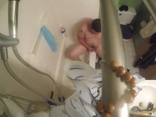 guy finds shower spy cam and masterbate teases