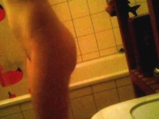 Wonderful Chick Taking A Hot Shower And Rubbing Vagina