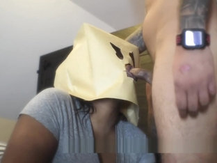 My Girl Lets Me Face Fuck Her Ugly Friend With A Bag Over Her Head