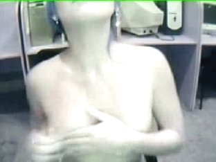 Blue Haired Webcam Boobies In Office
