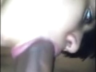 Candace sucks a large wang