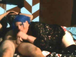 bbw tranny gives sloppy wet head to hung fit guy from meet me