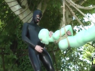 Latex Busty Slave Fucked And Forced To Blowjob