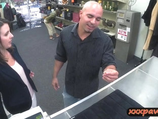 Customers wife fucked by perv pawn man at the pawnshop