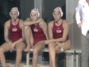 Aquatic polo team members crotch shots