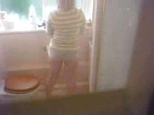 Hidden cam in a bathroom