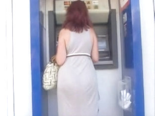 In front of the ATM