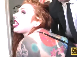 Redhead Sub Edi Alvina Broken By Big Cock