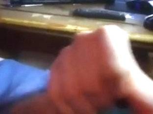 Blue boxershorts wanker