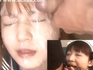 hot japan girl suck and load