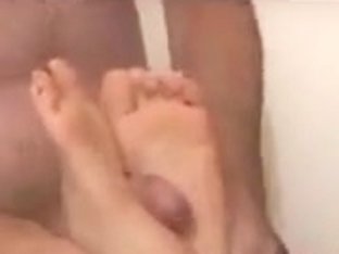 Teen Daughter In Law Gives A Footjob