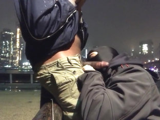 Public blowjob