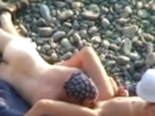 Voyeur On Public Beach. Oral Sex Sex