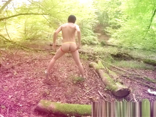 Hottest Twink ever gets off in the woods ALMOST CAUGHT