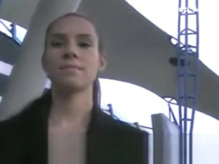 Hot Busty Brunette Fucked In Public At Night