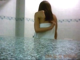 Spycam Films Asian Girl In Shower