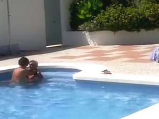 Mature Couple Fucks In The Pool On Vacation