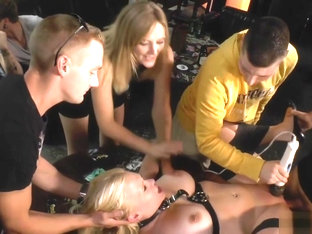 Mistress Made Blonde Group Public Fuck