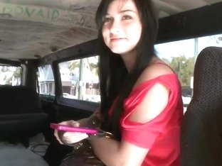 Saucy Mandy Sky Behaves Kinkily On The Bang Bus