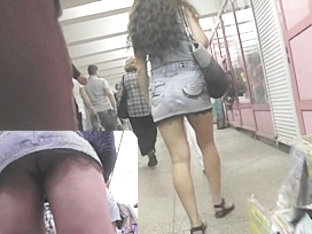 Following a breathtaking upskirt beauty