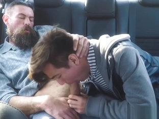 Beard Stepdaddy Fucks Twink In Back Of Car