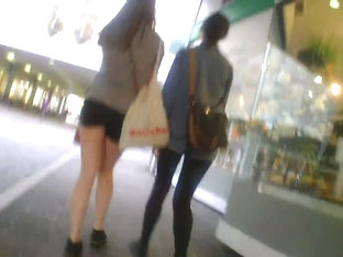 Shorty Shorts Hot Teen Ass Shopping Walking Stalking