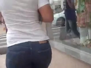 Milf Mature in tight jeans big ass butt mom phat booty  6