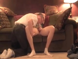 I give my bf a hot blowjob and ride his schlong