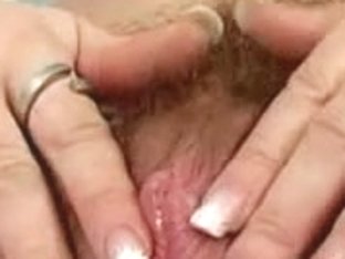 Soon To Be Married MILF Masturbates Her Hairy Snatch