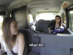 Penniless Passenger Pays In Kind To A British Lesbian Cabbie