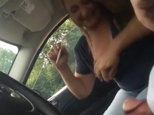 Streetslut Gives Me A 'smoke' Blowjob On Hidden Cam In The Car
