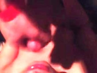 Wife plays with her vibe and receives a cum load