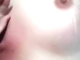 Cumshot on wifes tits